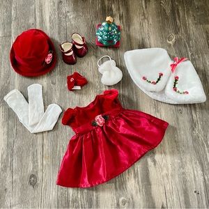 American Girl Bitty Baby Rosy Red Holiday Set 2004